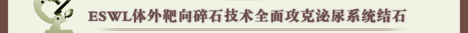 ESWL体外靶向碎石技术全面攻克泌尿系统结石